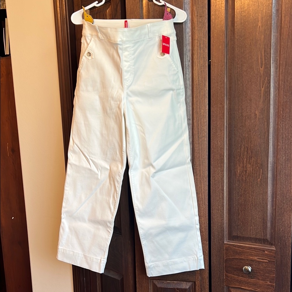 SPANX Cream Ankle Pants